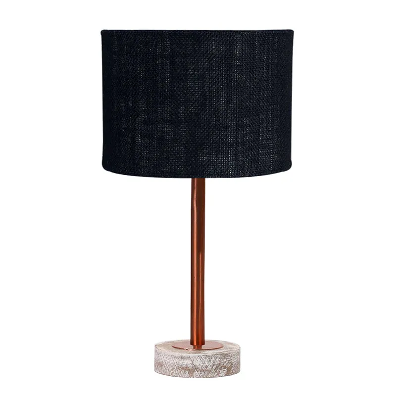 Sienna I Rodin Wooden Table Lamp - Black,Copper,White media 4
