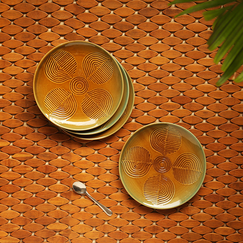Rasika Ceramic Quarter Plate - Set Of Four