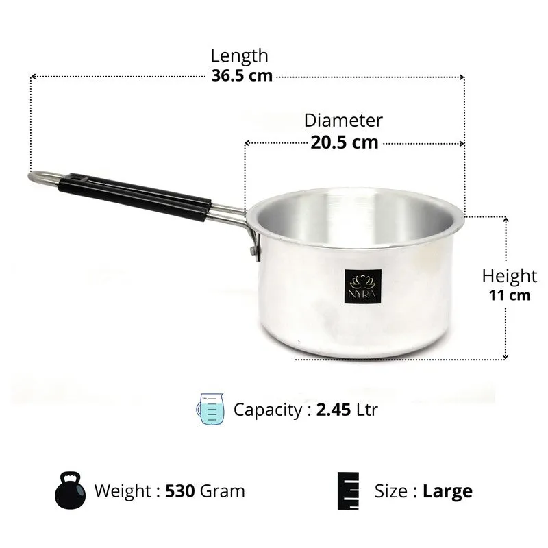 Dipora Aluminum Sauce Pan - 2450 ML media 7