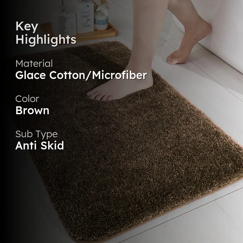 Nuo Luxe Bath Mat - Brown media 2