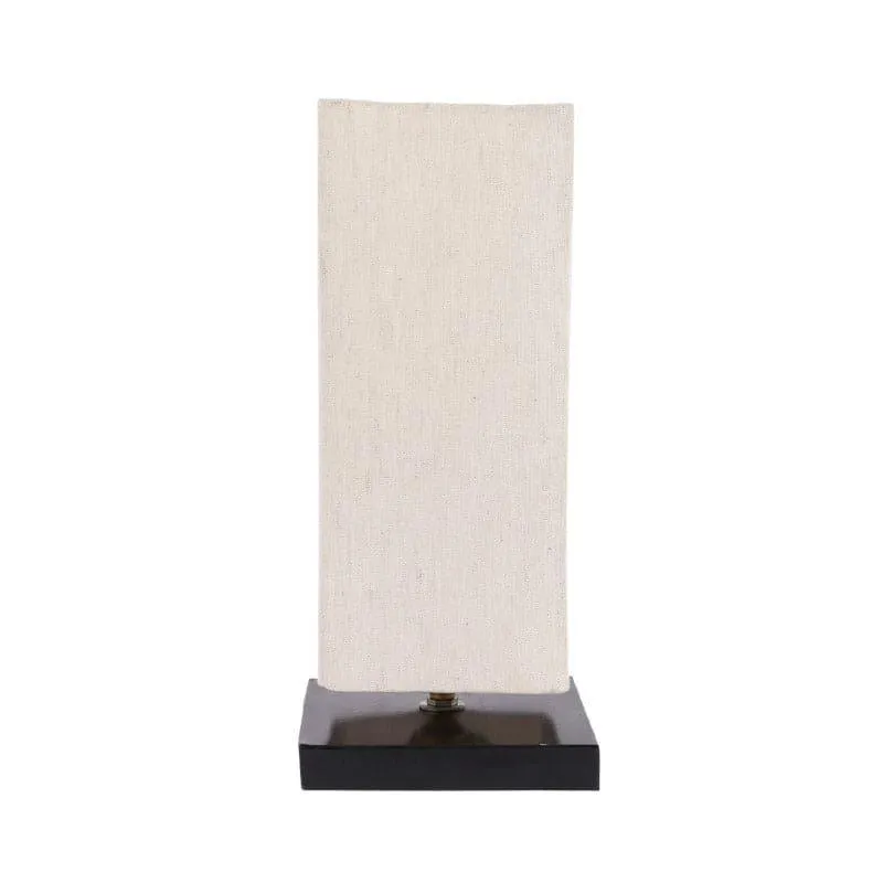 Marama Ingram Fabric Table Lamp with Metal Base - Beige,Black media 4