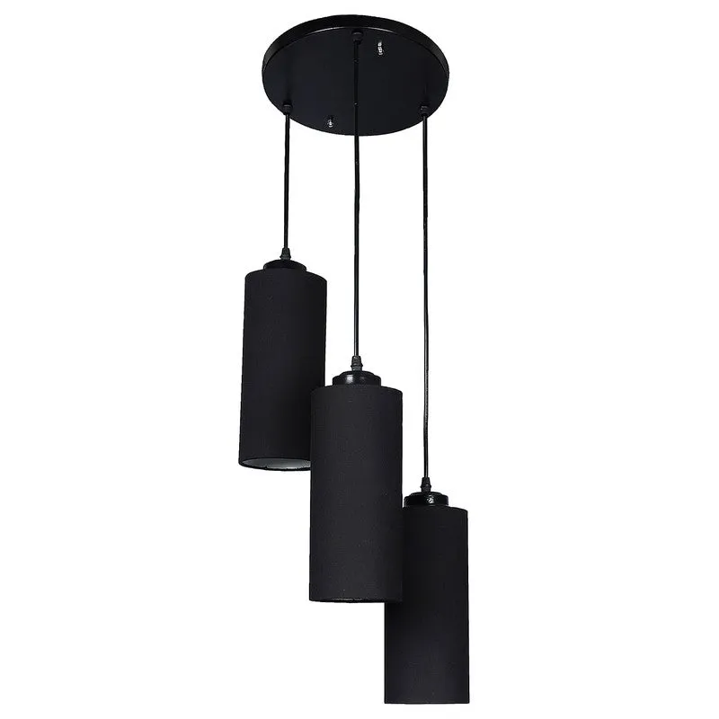 Glowspire Triple Metal Ceiling Lamp - Black media 4