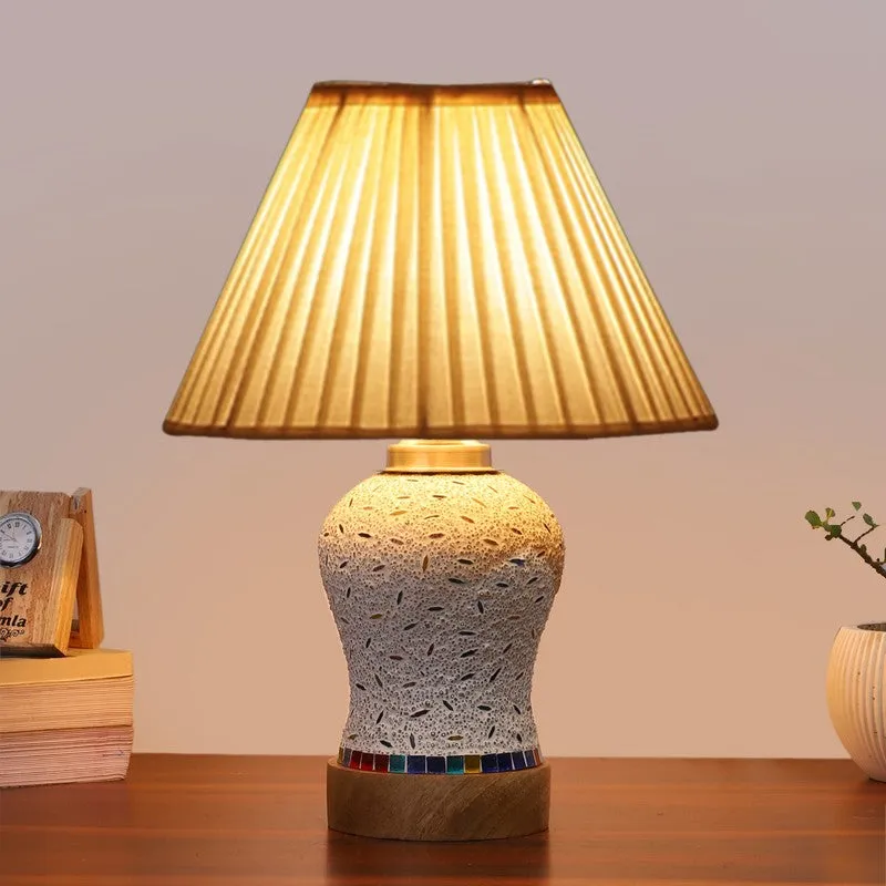 Nivora Pleatra Wooden Table Lamp - Multicolor media 3