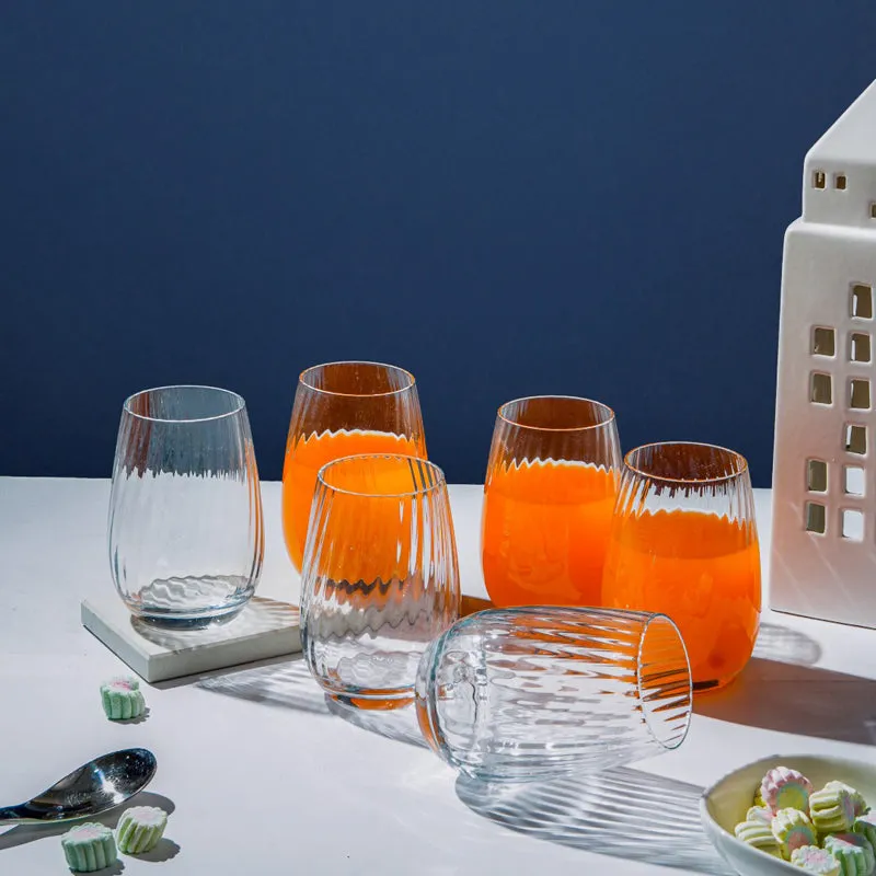 Luminarc Serena Ribbed Glasses (370 mL) - Set Of Six media 3