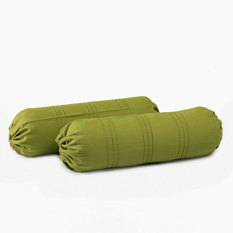Swayam Green Comfort Bolster Cover - Set Of Two media 3