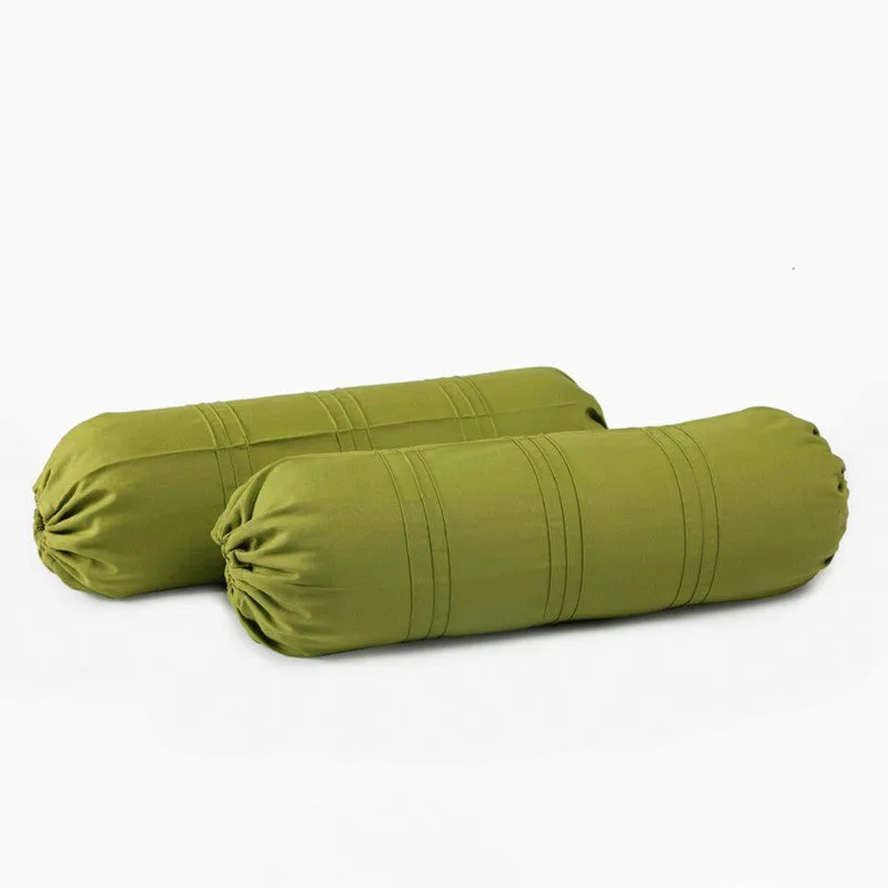 Swayam Green Comfort Bolster Cover - Set Of Two media 3