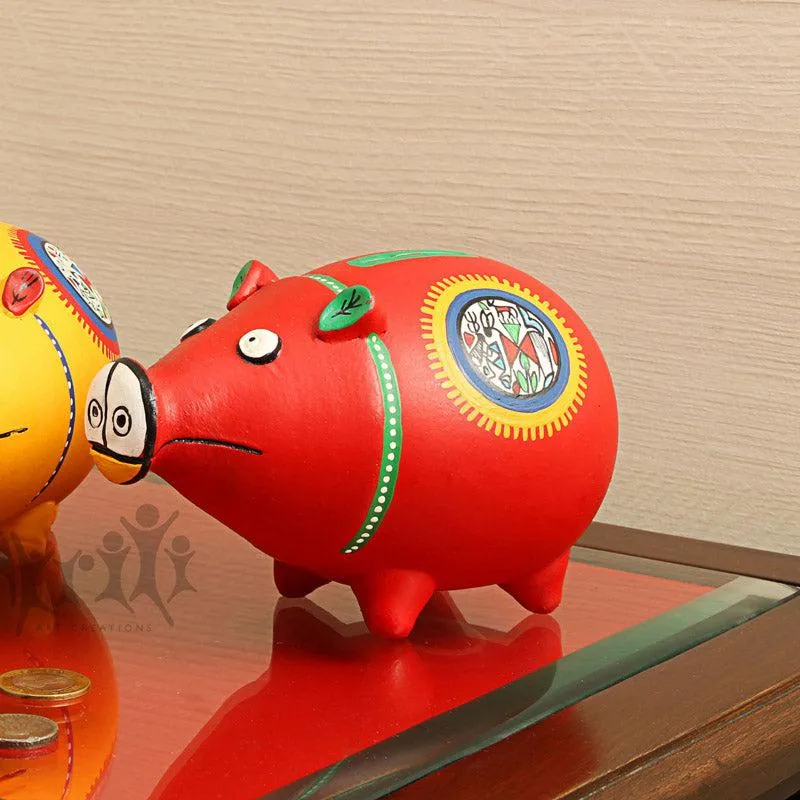 Rufo Red Piggy Bank media 4