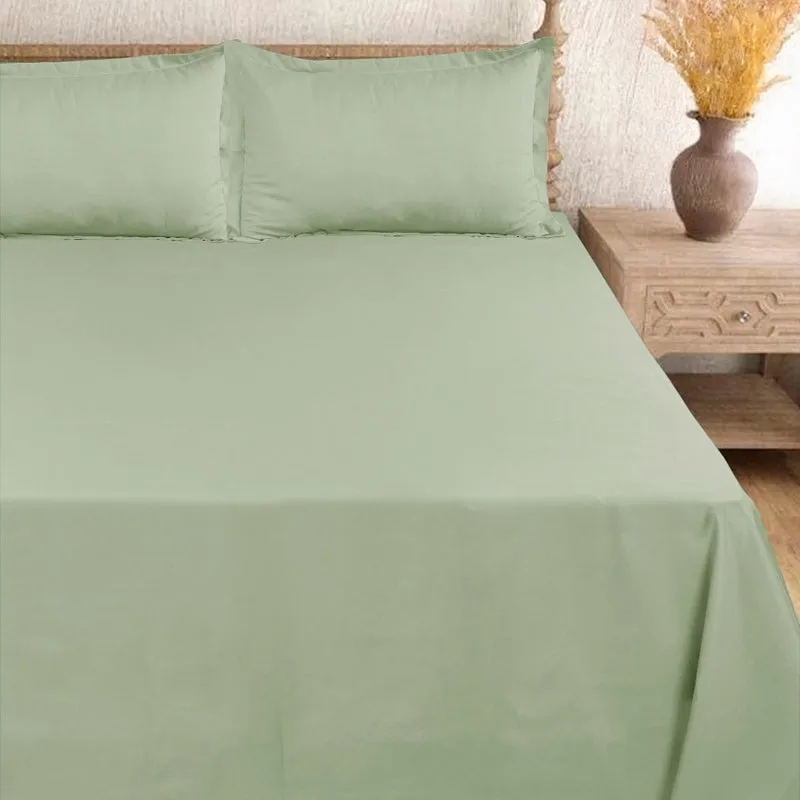 Cloud Drift Microfiber Bedsheet (Green) - 140 GSM media 3