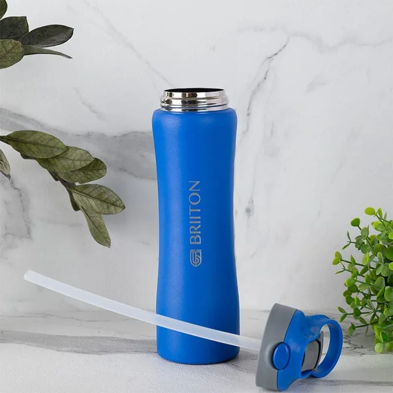 Handy Quench Hot & Cold Thermos Water Bottle (Blue) - 750 mL media 3