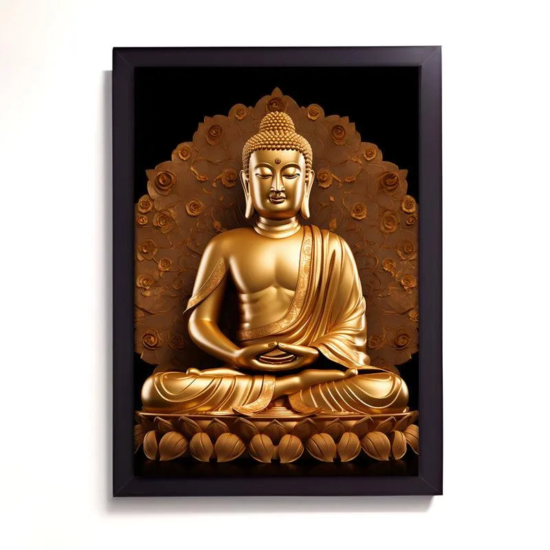 Seraphic Vision Buddha Wall Painting media 3