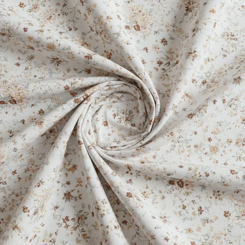 Vishva Floral Cotton Bedsheet (Peach) - 180 TC media 5