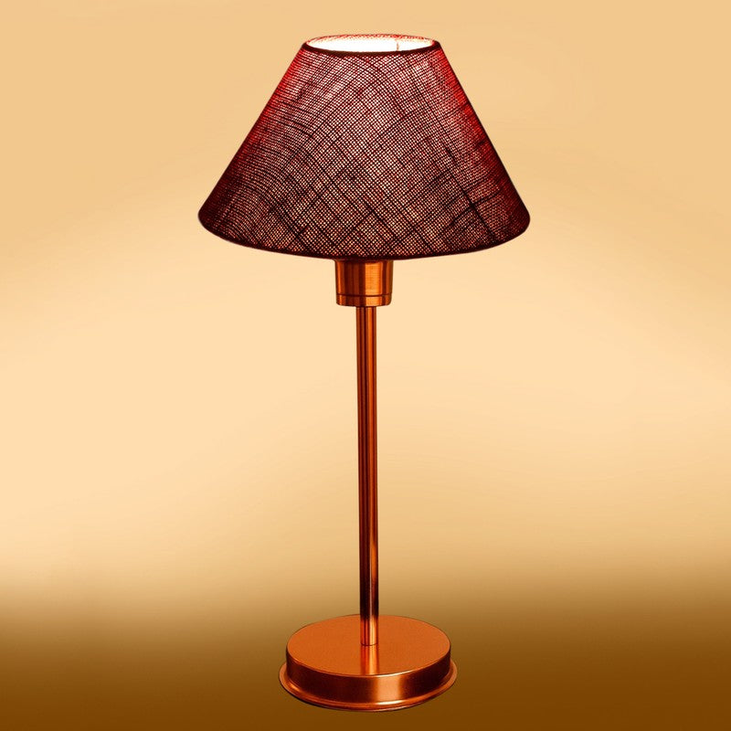 Kavira Orvo Metal Table Lamp - Maroon media 6