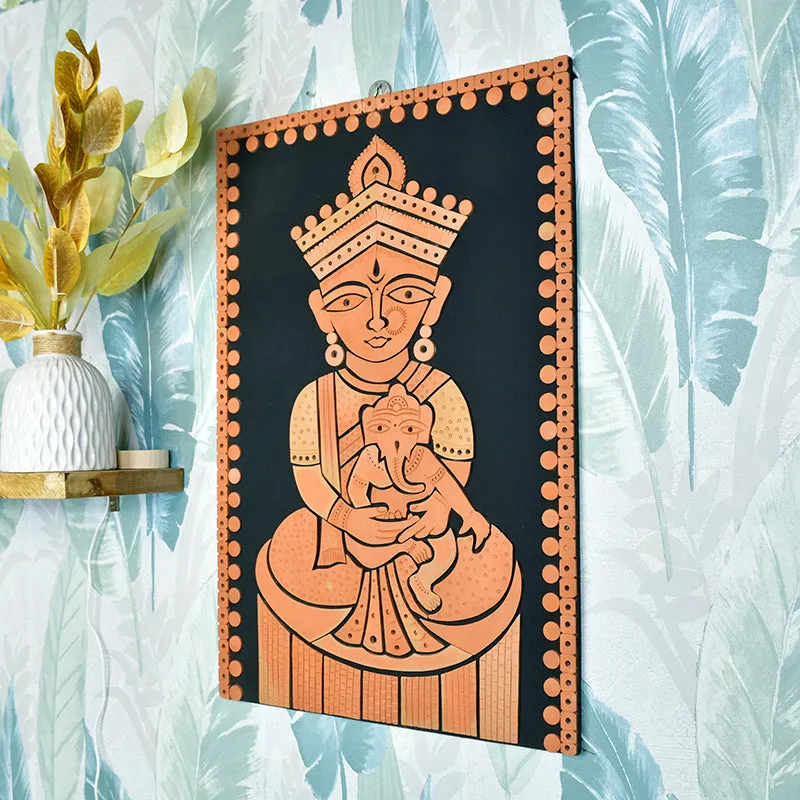 Ganesh Janani Terracotta Wall Art media 5