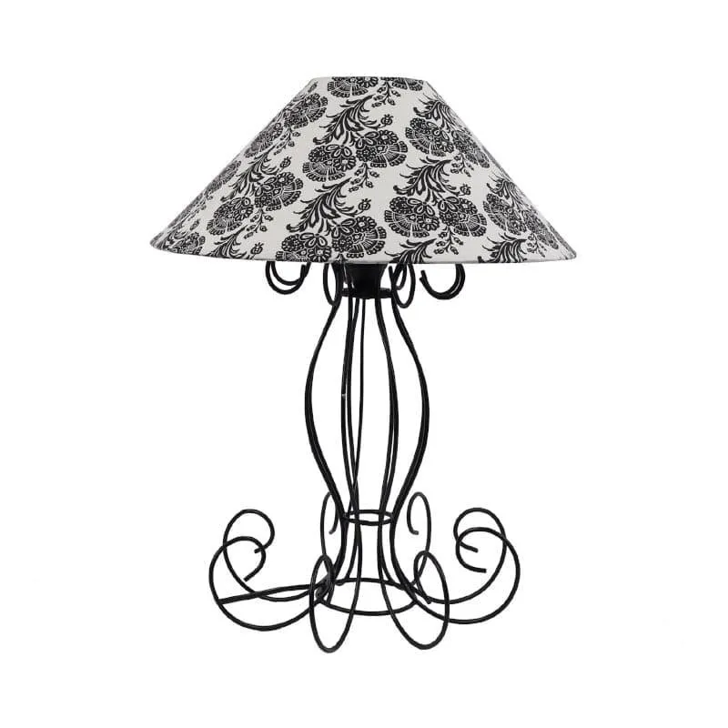 Filigree Kaito Fabric Table Lamp - Black,White media 4