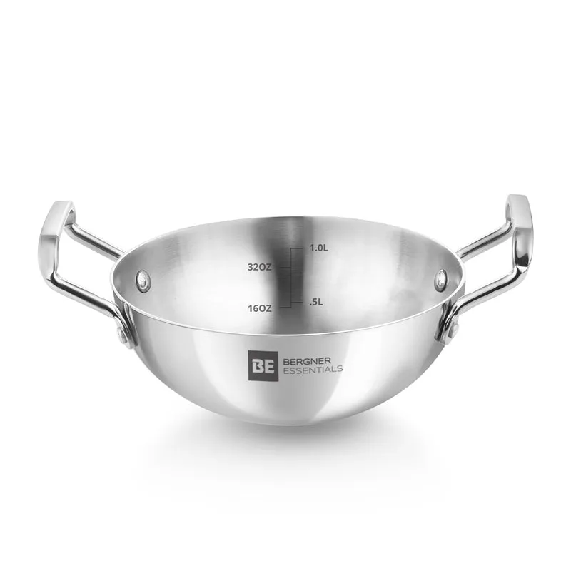 Bergner Stainless Steel Kadhai - 1000 mL media 7
