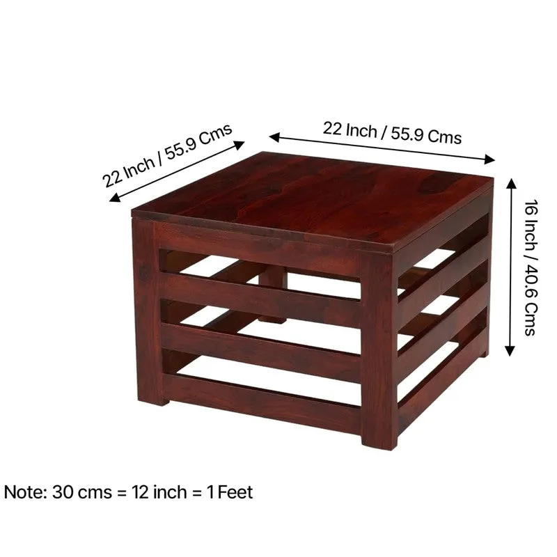 Pervon Sheesham Wooden Center Table - Deep Brown media 10