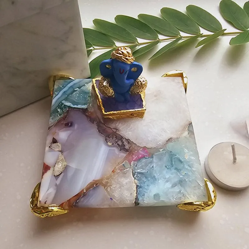 Athviya Cobalt Ganesha Agate Gift Box media 4