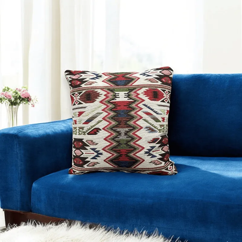 Loom Tribe Jacquard Cotton Cushion Cover - Set Of Five media 5