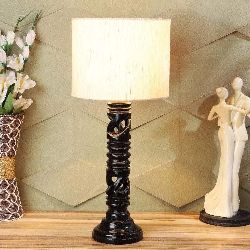 Sorar Wynn Fabric Table Lamp - White,Black media 3