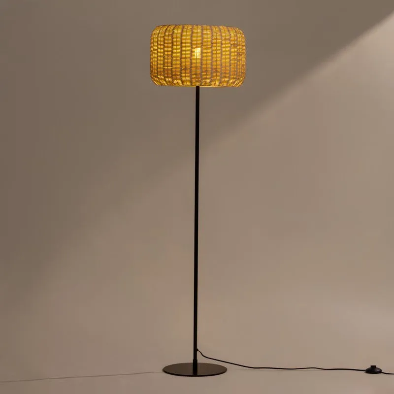 Fig Living Bird's Nest - Rattan Floor Lamp media 1