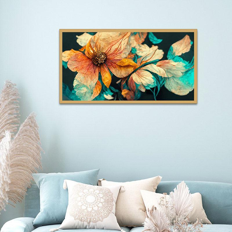 Gloria Glimmer Wall Painting With Frame
