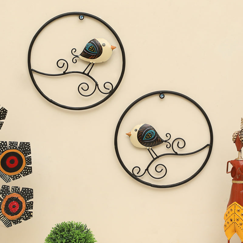 Halo Wing Metal Wall Accent - Set Of Two