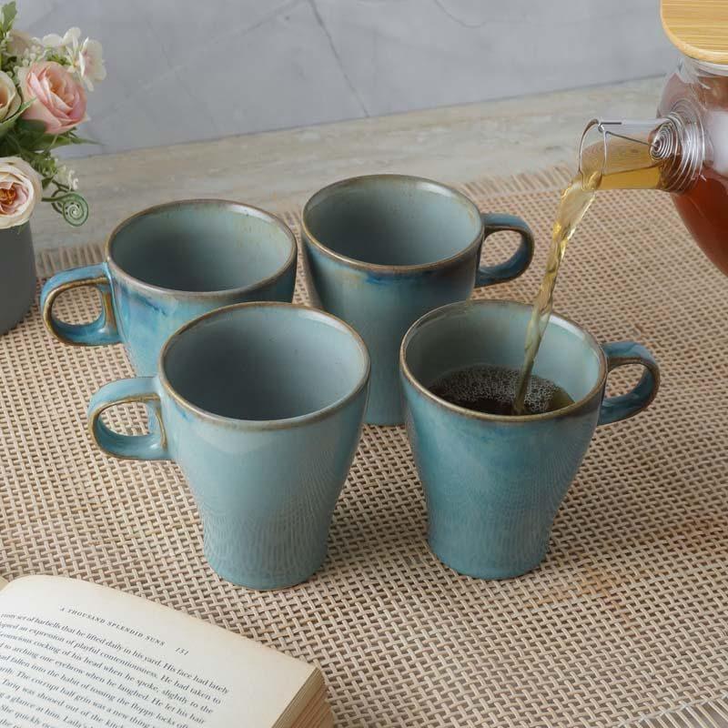 Jamin Ceramic Coffee Mug (300 mL Each) - Set of Four media 3