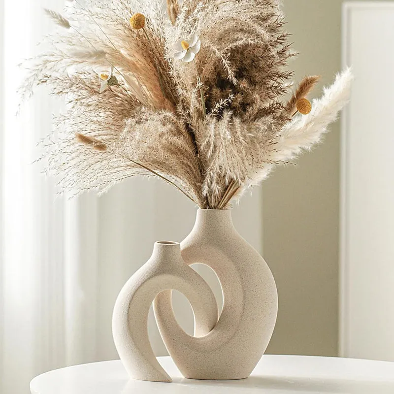 Knotique Ceramic Knot Vase - Set Of Two media 1