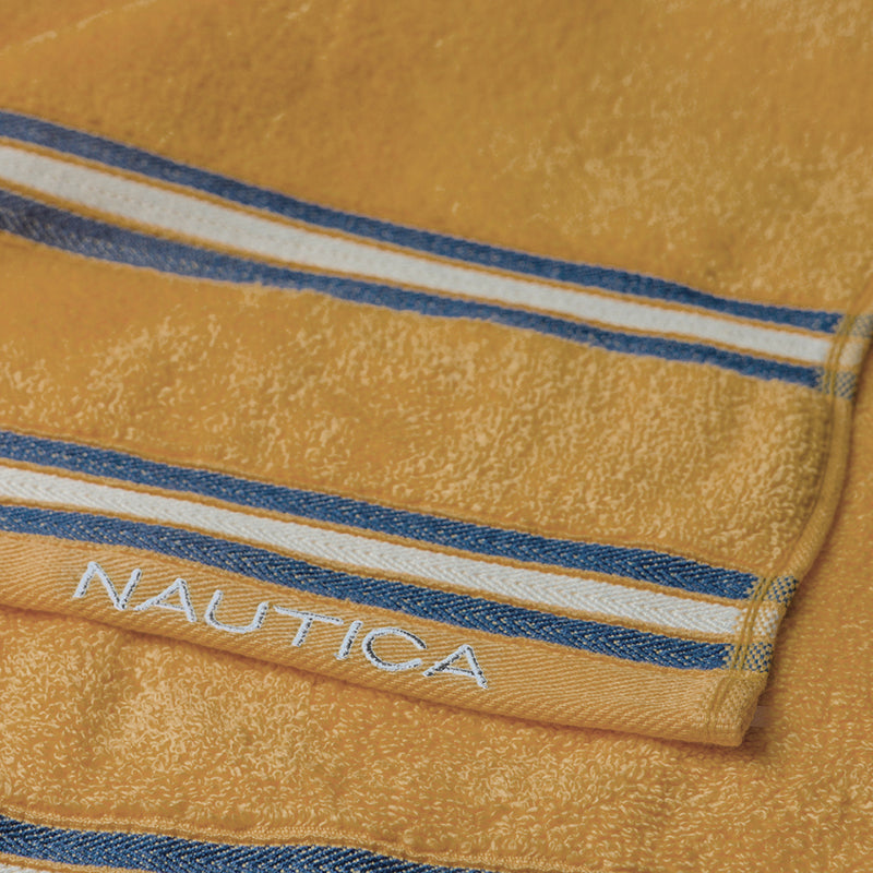 Nautica Dual Down Cotton Bath Towel (Beige) - Set Of Two media 6