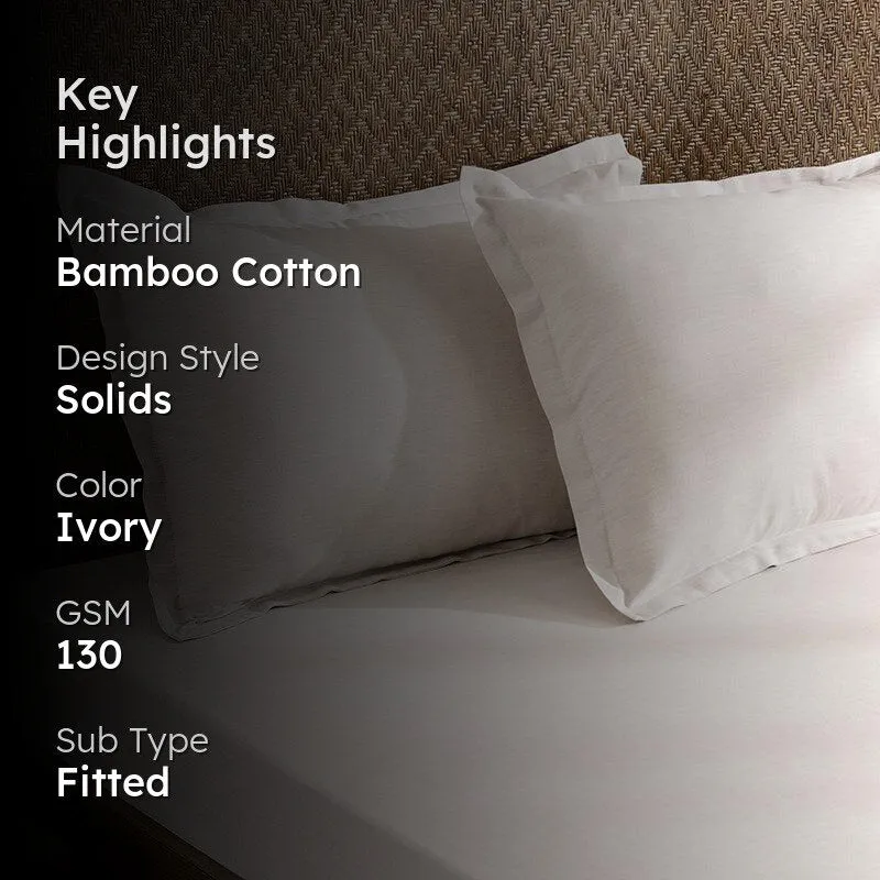Lunar Weaves Bed Sheet - Feather Bamboo Cotton Bedsheet - 130 GSM media 2