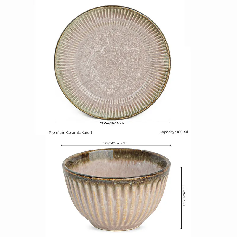 Mintora Pink Ceramic Dinner Set - 8 Piece Set media 7