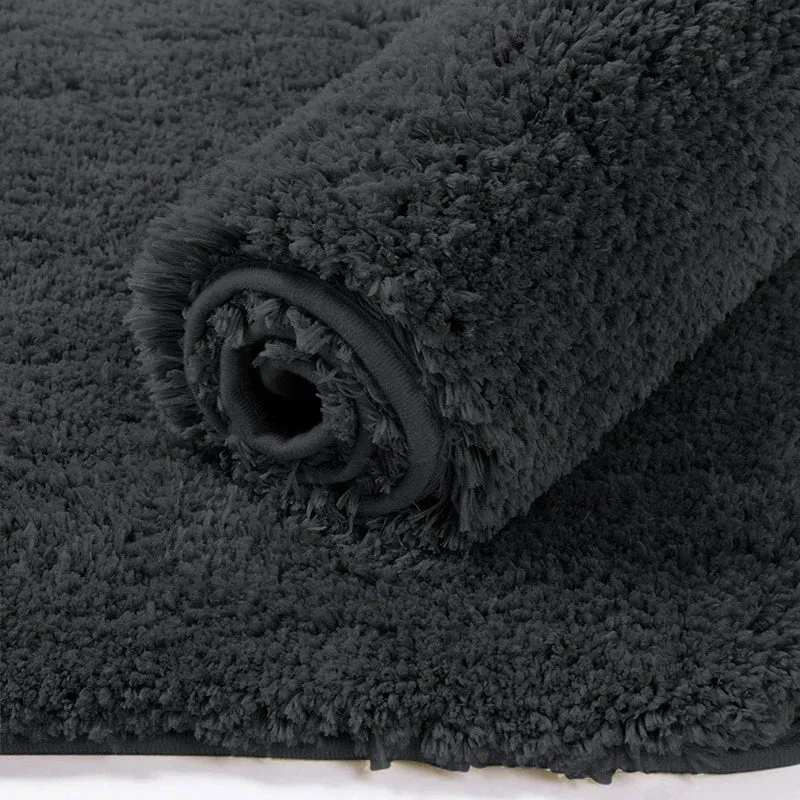 Nuo Luxe Micro Fiber Area Rug - Charcoal media 3