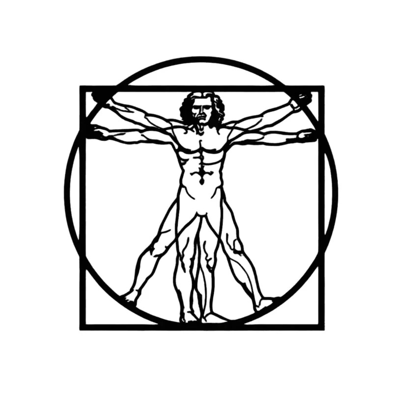 Vitruvian Man Iron Wall Accent media 4