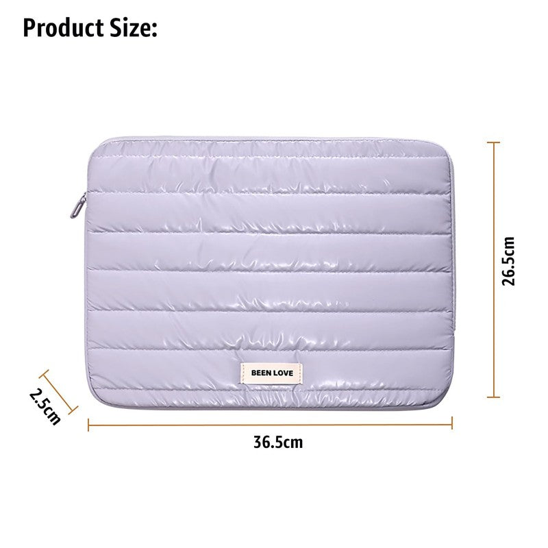 Midnight Purple Quilted Laptop Sleeve media 9