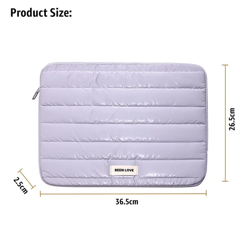 Midnight Purple Quilted Laptop Sleeve media 9