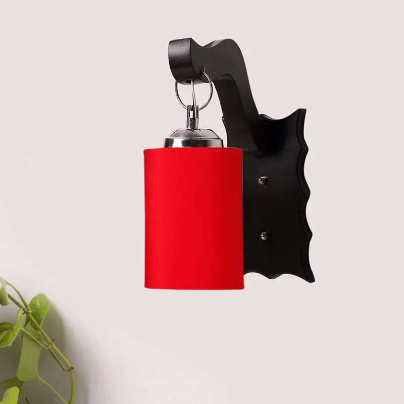 Delphi Wooden Wall Lamp - Red media 3