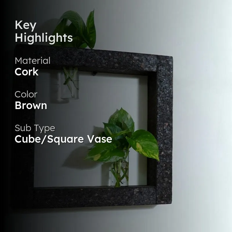 Framo Cork Testube Planter - Black media 2