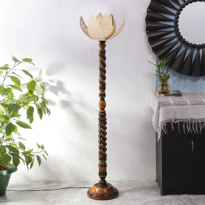 Noble Halo Floral Floor Lamp media 3