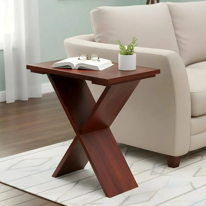 Dverox Sheesham Wooden Side & Bedside Table - Brown media 1