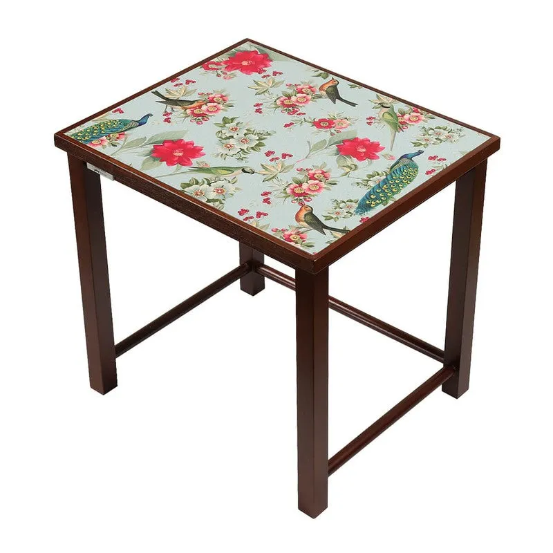 India Circus Teak Wood Garden Nesting Stool - Set Of Three media 4
