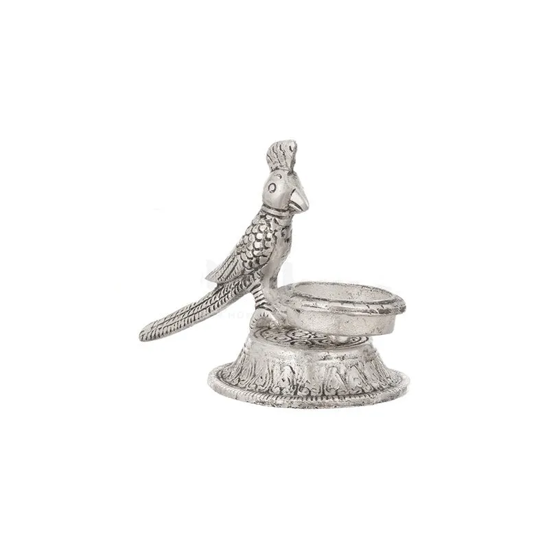 Thotha Ornate Tea Light Holder - Silver media 6