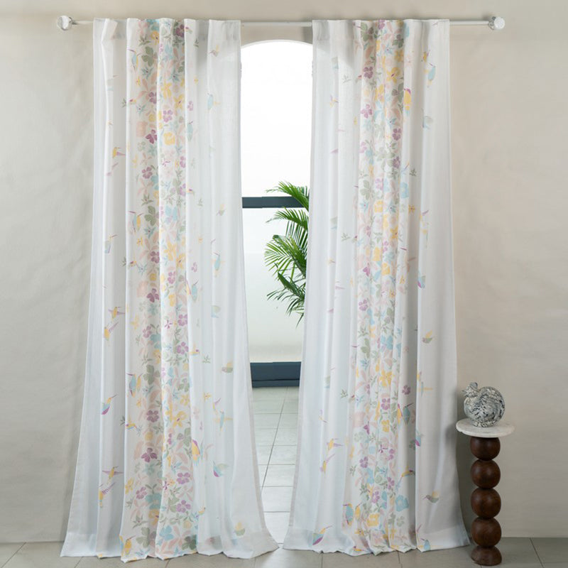Tranquebar Home Winged Cotton Curtains - Set Of Two media 3