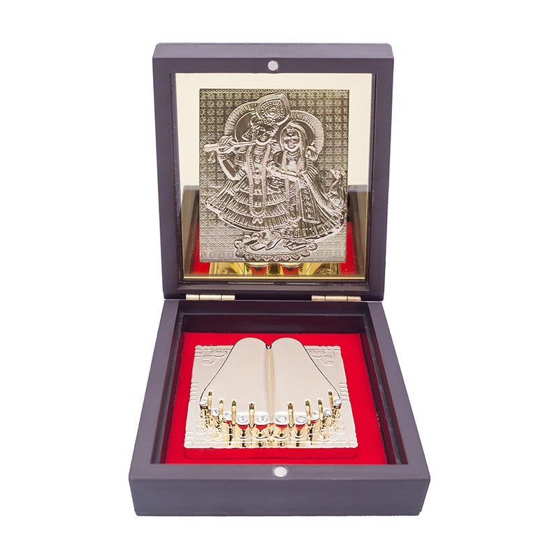 Radha Krishna Gold Plated Religious Accent media 3