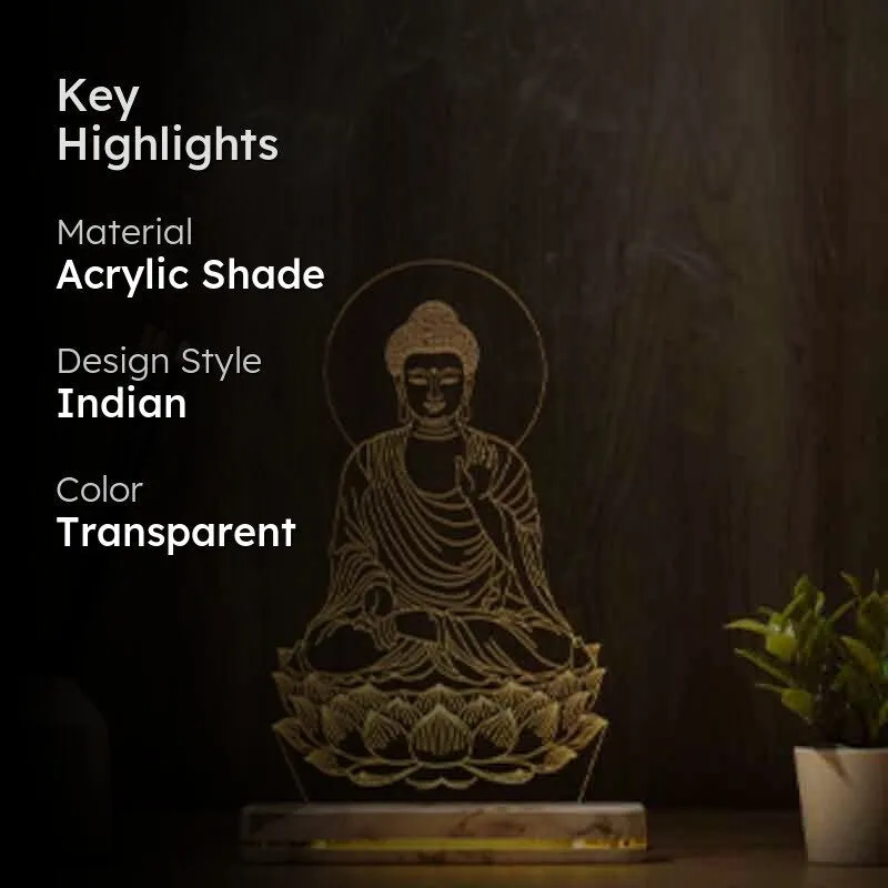 Enlightenment Acrylic Table Lamp - Transparent media 2