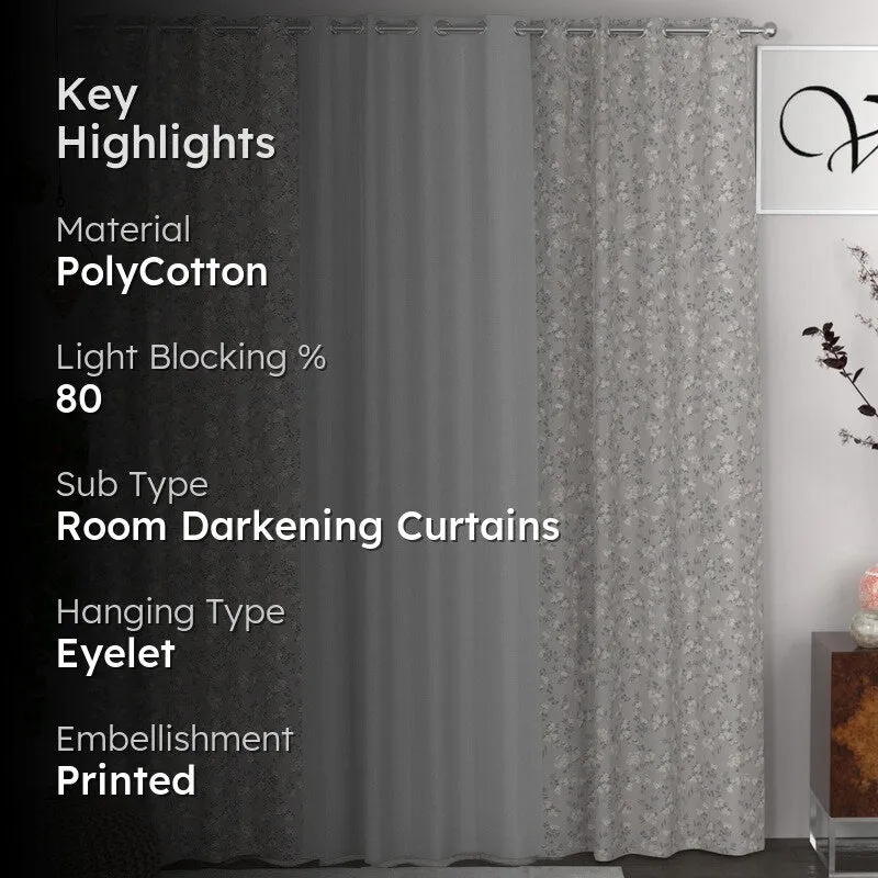 Garden Blossom Glow Curtains - Set of Three media 2