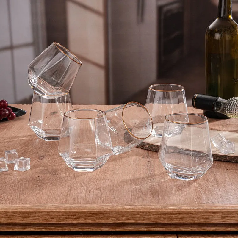 GoldenShard Whiskey Glasses - Set Of Six media 3
