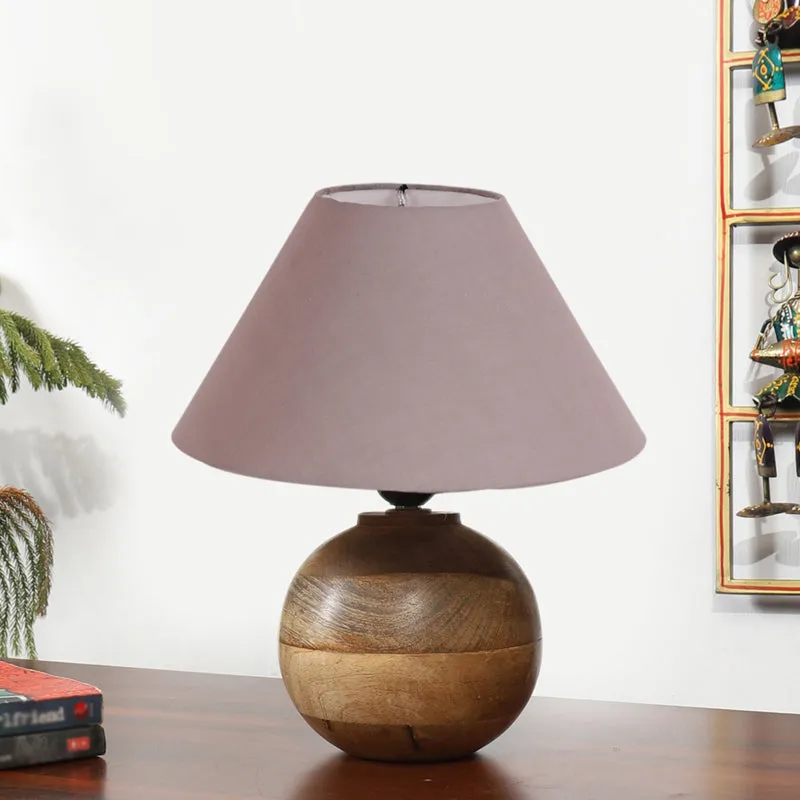 Cotin II Orb Cotton Table Lamp - Grey,Brown media 3