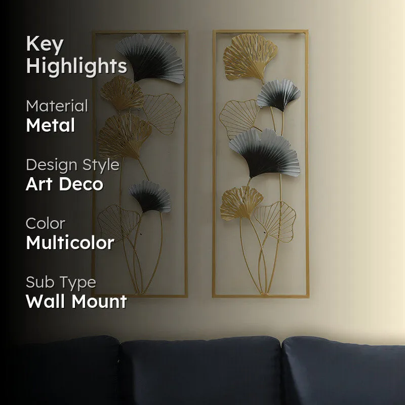Chryses Floral Metal Wall Accent - Set of Two media 2