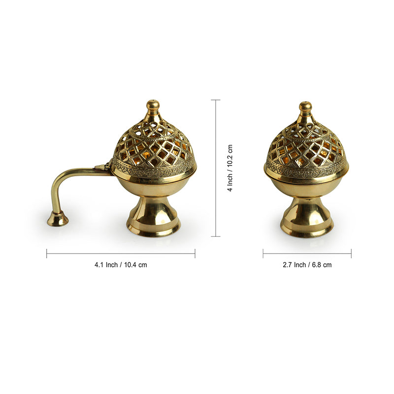 Havani Brass Incense Holder media 6