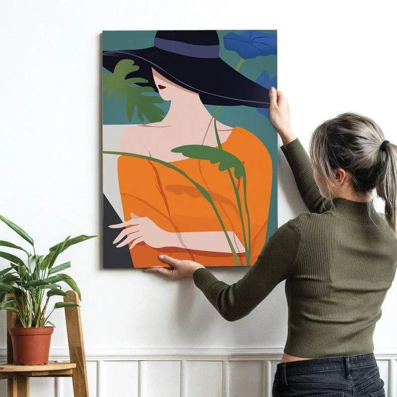 Feminine Peace Wall Painting media 4